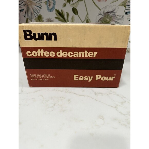 Bunn Coffee Pot Decanter Vintage Genuine Carafe Easy Pour New In Original Box - Picture 3 of 6